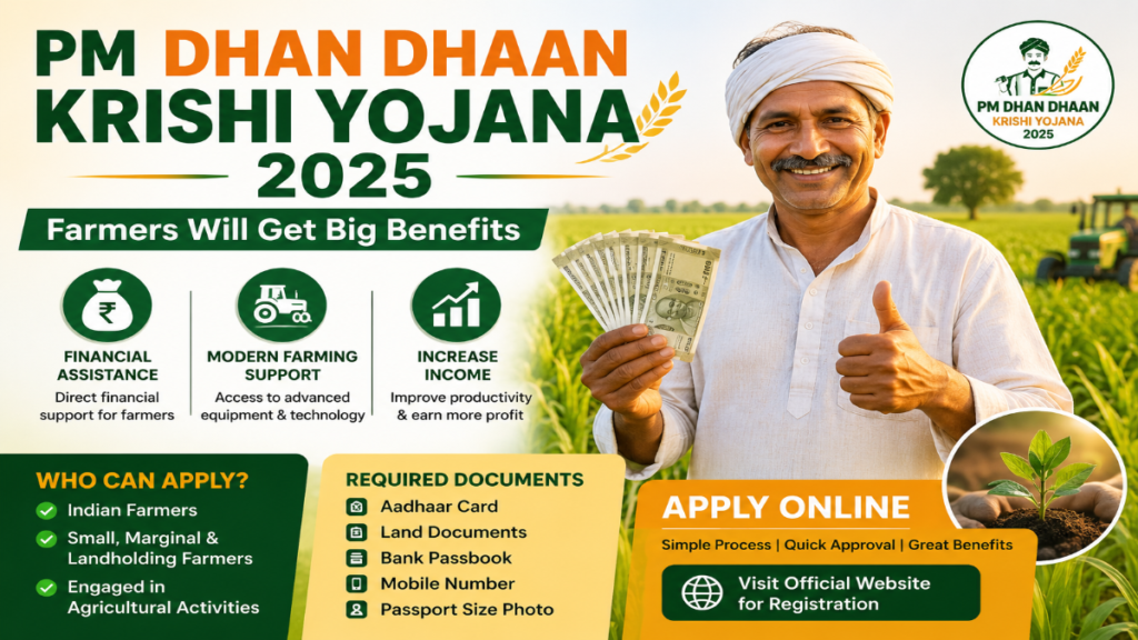 PM Dhan Dhaan Krishi Yojana 2025