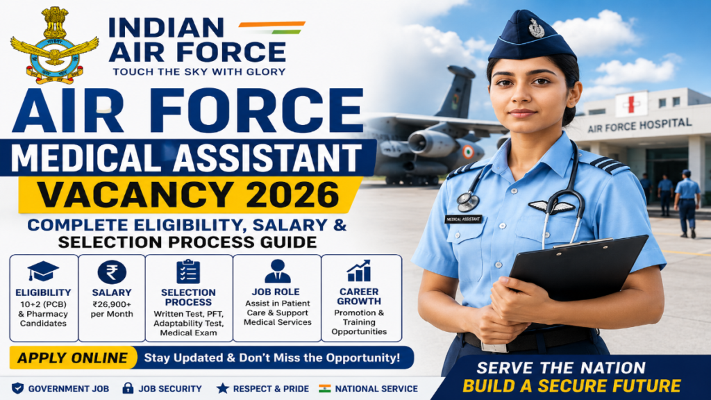 Air Force Medical Assistant Vacancy 2026 Recruitment