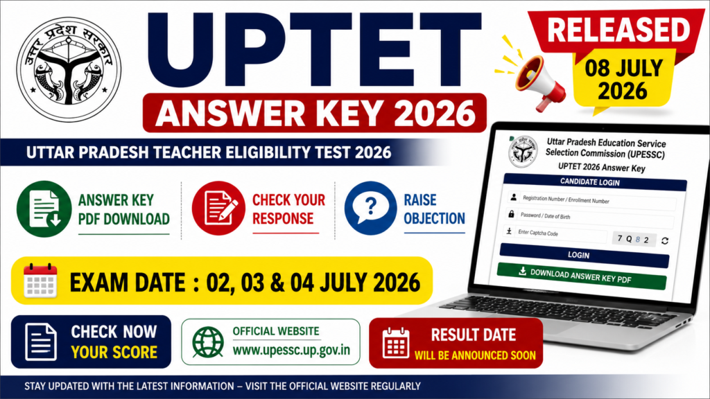 UPTET Answer Key 2026 