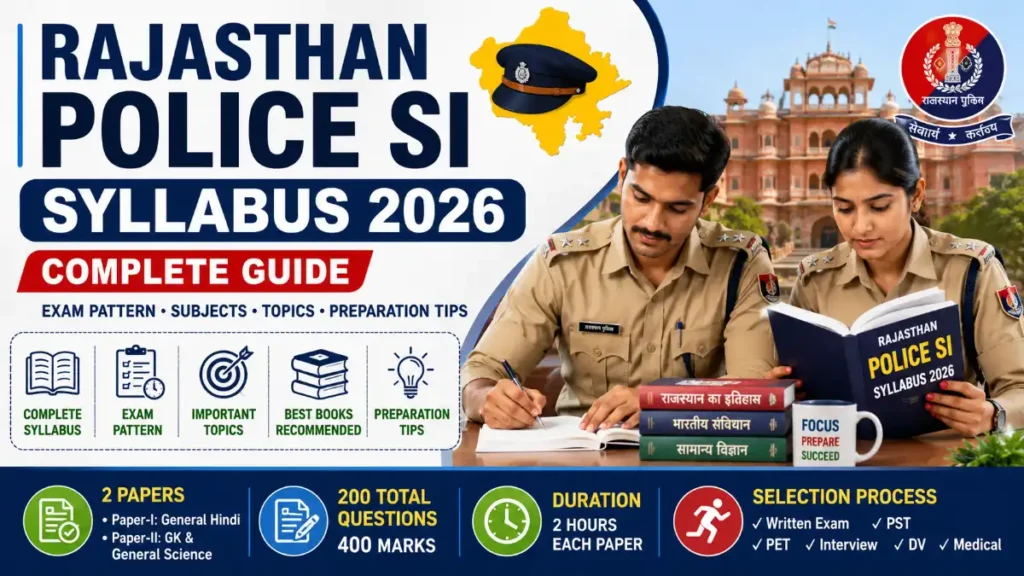 Rajasthan Police SI Syllabus 2026 