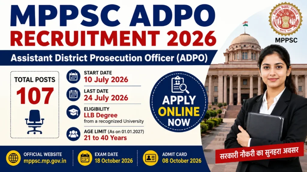 MPPSC ADPO Recruitment 2026 